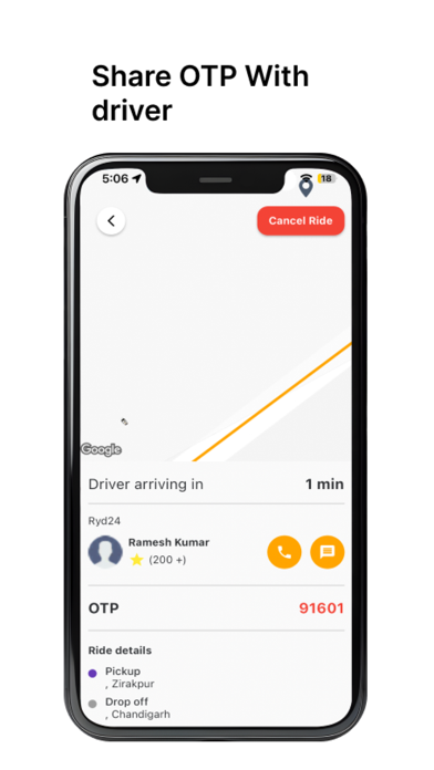 Ryd24 - Reach your destination Screenshot