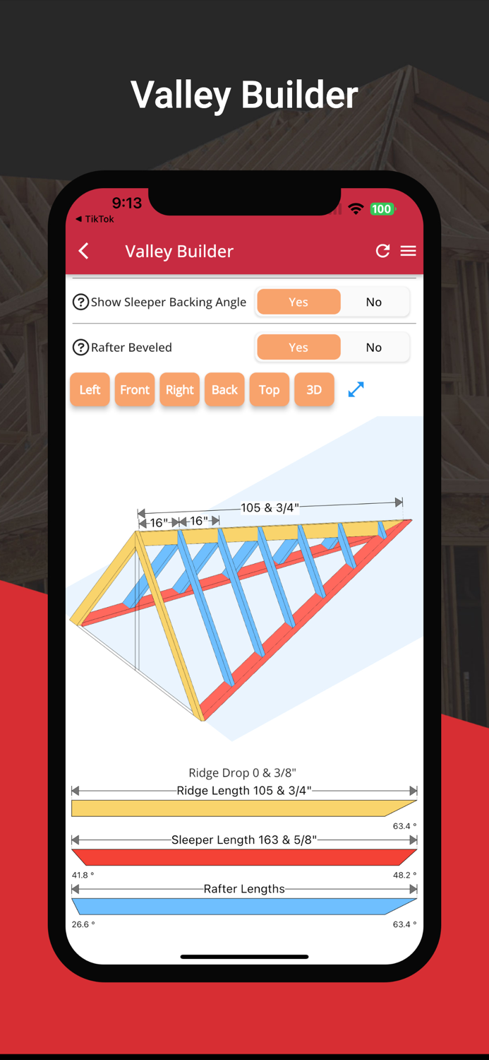 RedX Roof - Rafter Calculator