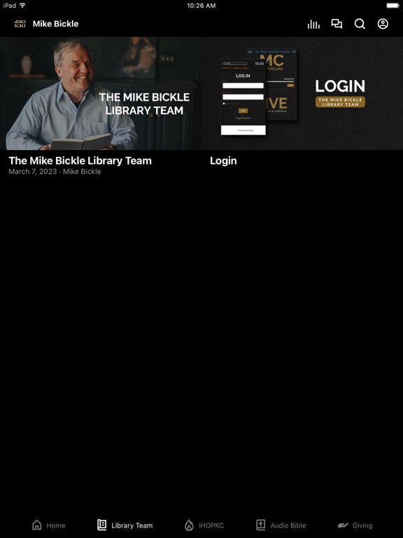 The Mike Bickle App iPad screenshot 2 - Education app