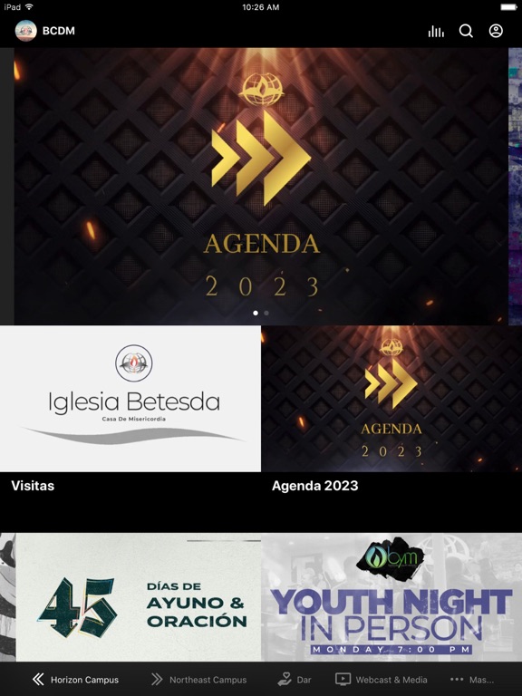 Iglesia Betesda iPad screenshot 1 - Lifestyle app