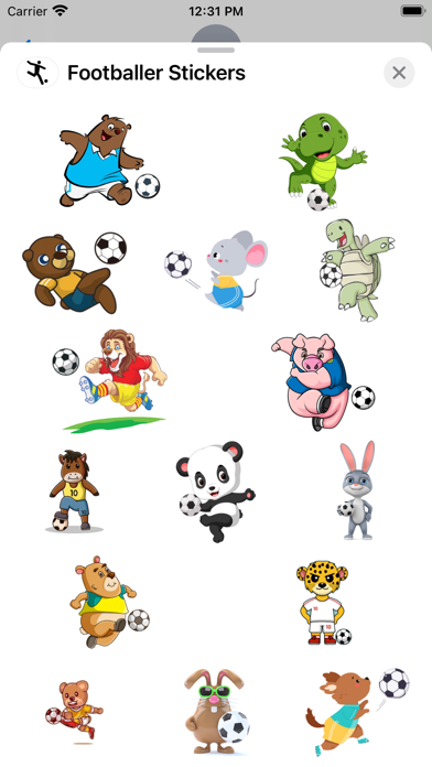 Screenshot #1 pour Footballer Stickers