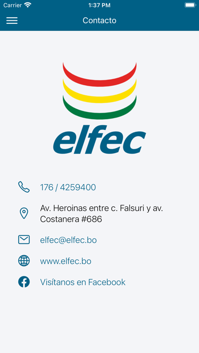 Elfec Móvil Screenshot