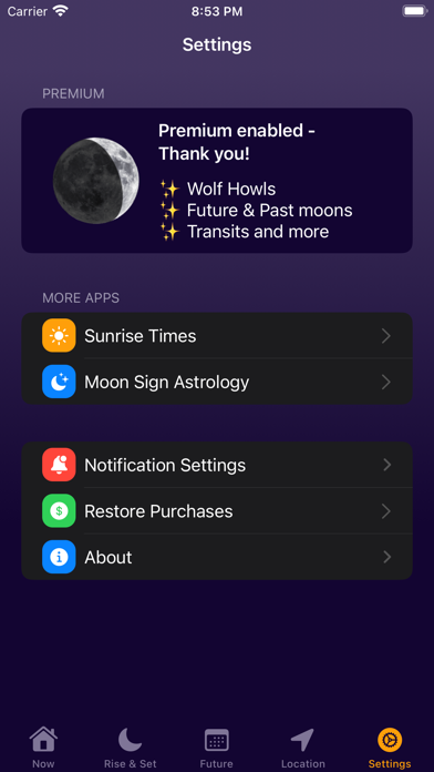 Moon Phase Calendar Plus screenshot1