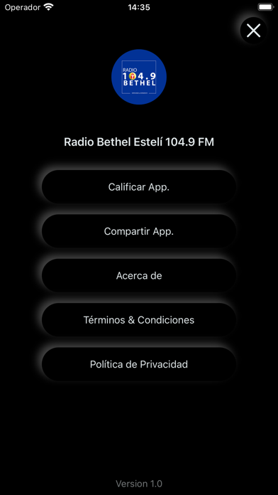 Radio Bethel Esteli 104.9 FM Screenshot