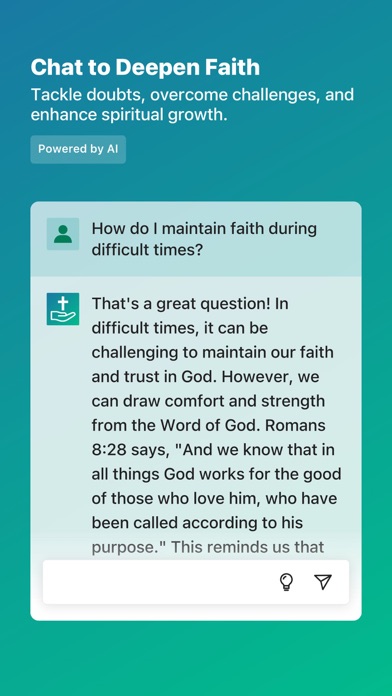 FaithChat: AI Spirit Chat Help Screenshot