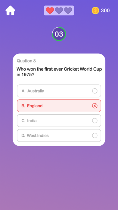 Cricket World Cup Quiz -2023 Screenshot