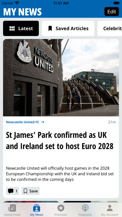 Newcastle Chronicle Screenshot