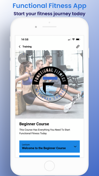 Functional Fitness App Screenshot