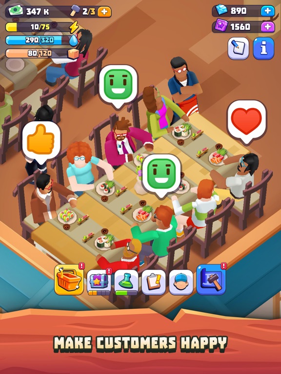 Sushi Empire Tycoon—Idle Gameのおすすめ画像4