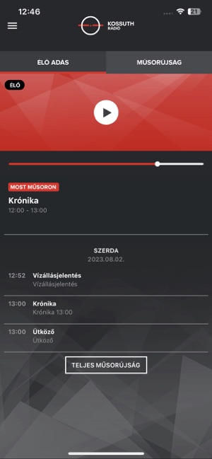 Kossuth Rádió on the App Store