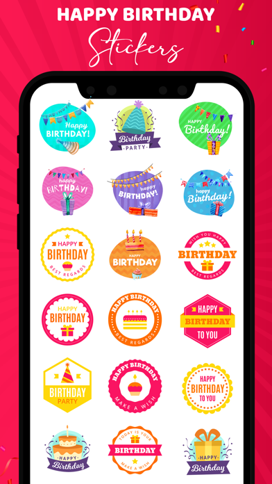 Animated Birthday Stickers! Screenshot