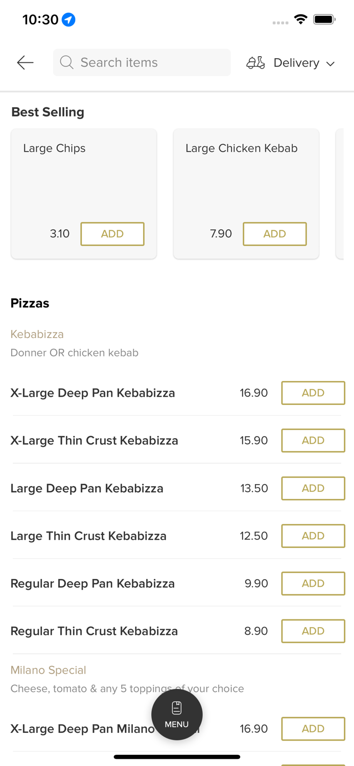 Milano Pizza and Kebabs