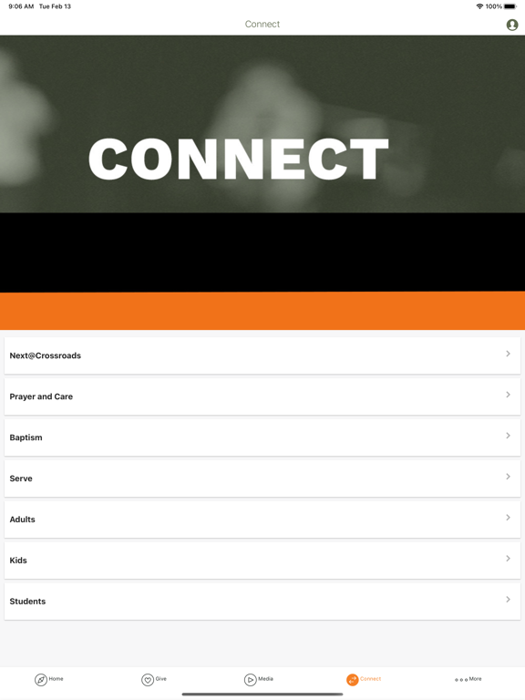 Crossroads Church ABC iPad screenshot 2 - Lifestyle app