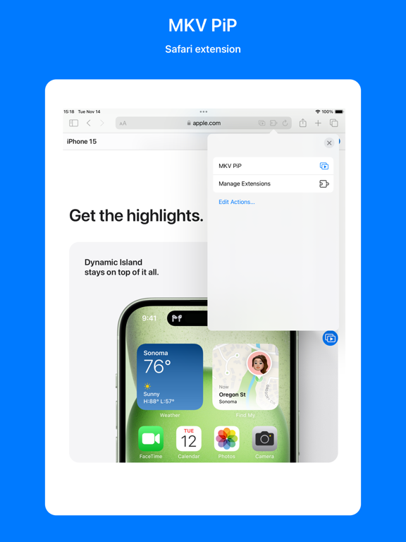 MKV PiP Player iPad screenshot 3 - Utilities app