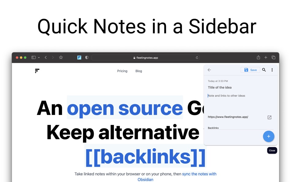 #1. Fleeting Notes Web Extension (macOS) By: Matthew Wong