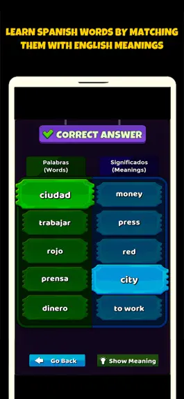 Game screenshot Spanish Vocabulary Game apk