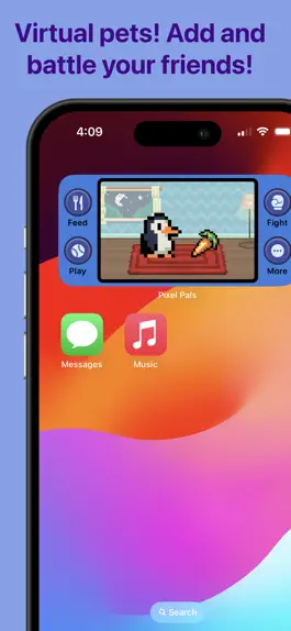 Game screenshot Pixel Pals Widget Pet Game mod apk