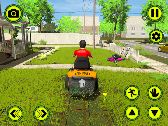 Garden Mower Grass Cutting Fun