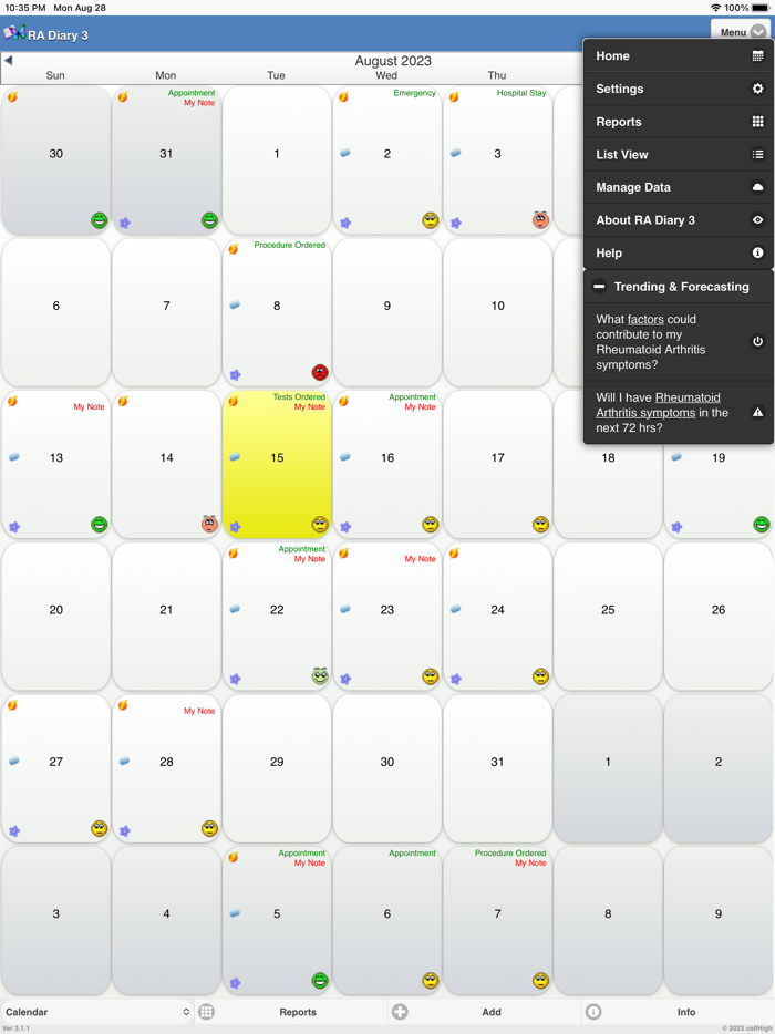 Rheumatoid ArthritisDiary 3