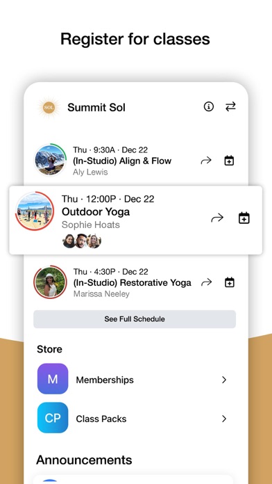 Summit Sol Yoga+Wellness Screenshot