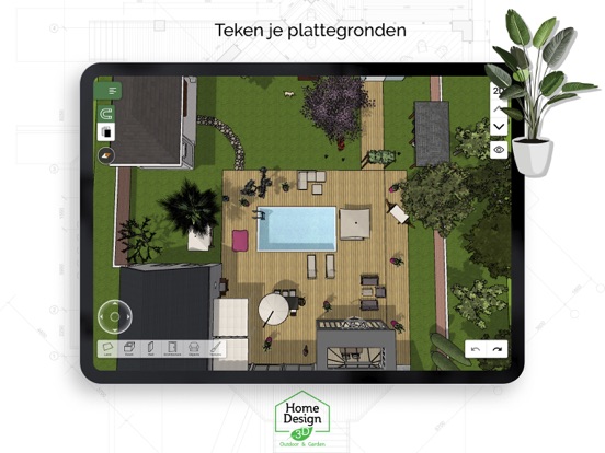 Home Design 3D Outdoor&Garden iPad app afbeelding 4