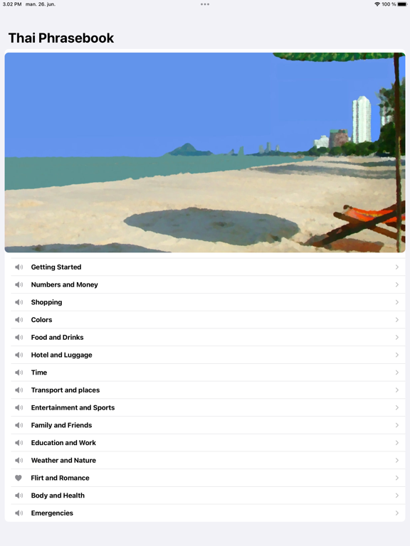 Screenshot #5 pour Thai Phrasebook