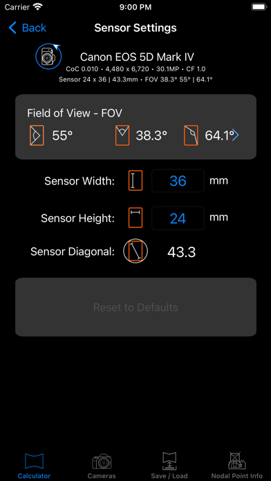 Panorama Calculator Pro Screenshot