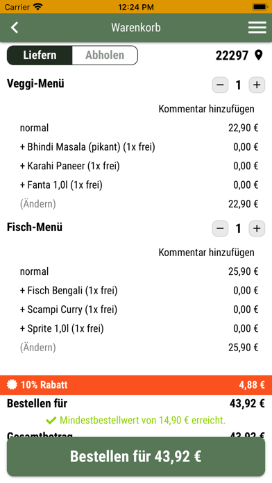 Welcome India Hamburg Screenshot