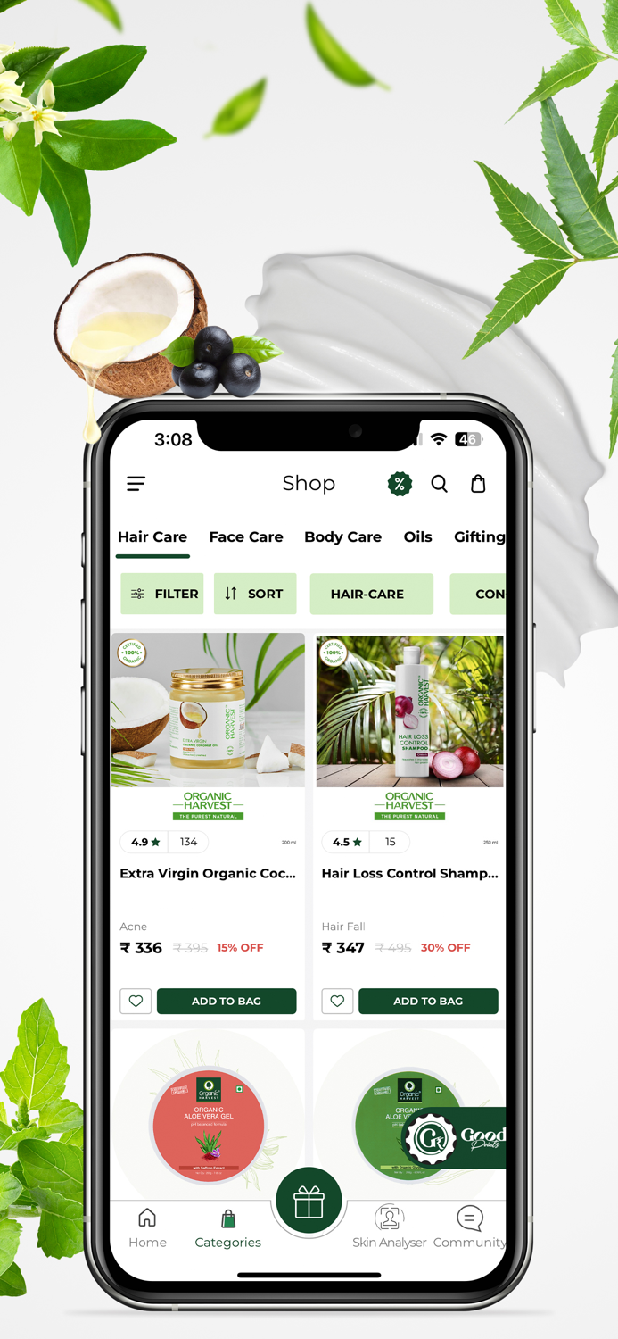 Organic Harvest- Beauty Shop