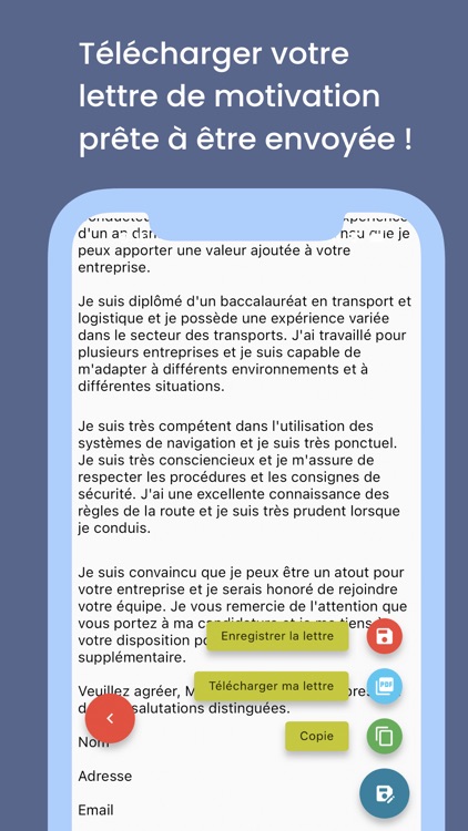 Lettre de motivation IA screenshot-3