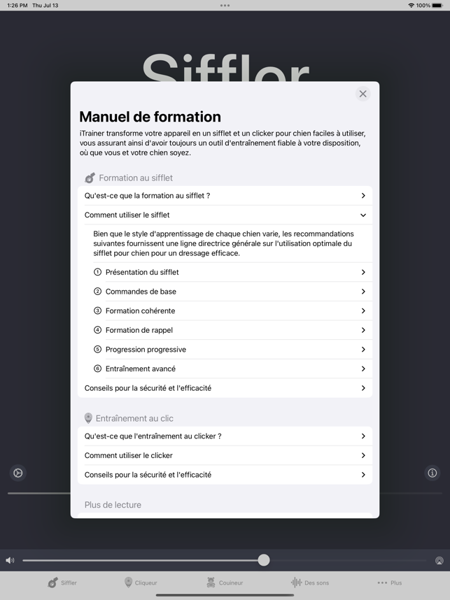 ‎iTrainer Sifflet & Click Chien Capture d'écran