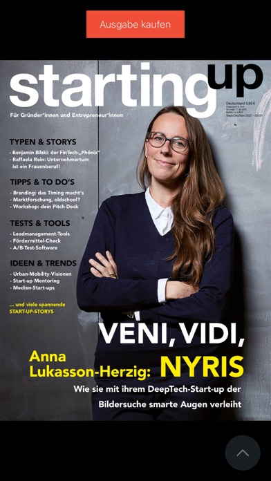 StartingUp Magazin Screenshot