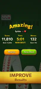 Spider Solitaire Daily Break screenshot #4 for iPhone