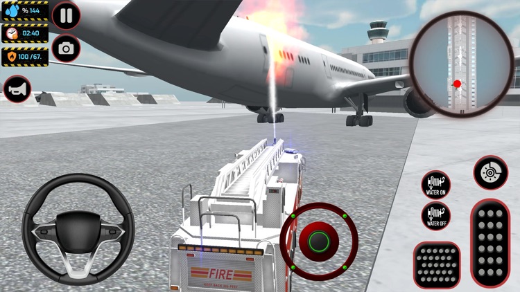 Airport Fire Truck Simulation screenshot-5