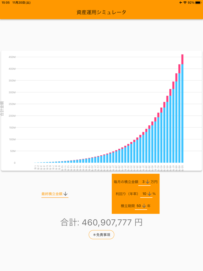 資産運用シミュレータ