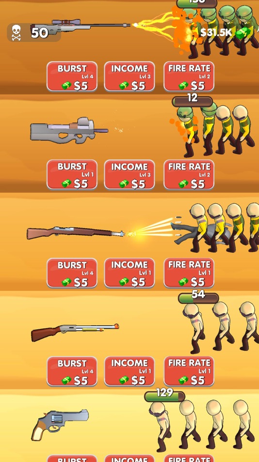 #3. Weapon Idle (iOS) By: Virtual Projects Oyun Yazilim Ve Teknoloji
