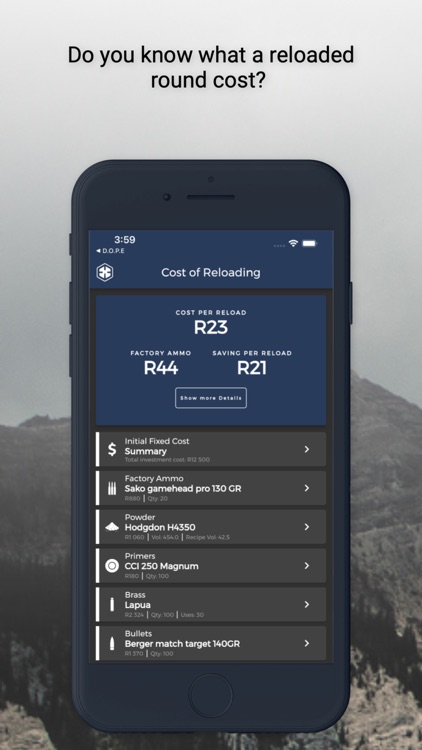 GUNR - Cost of Reloading