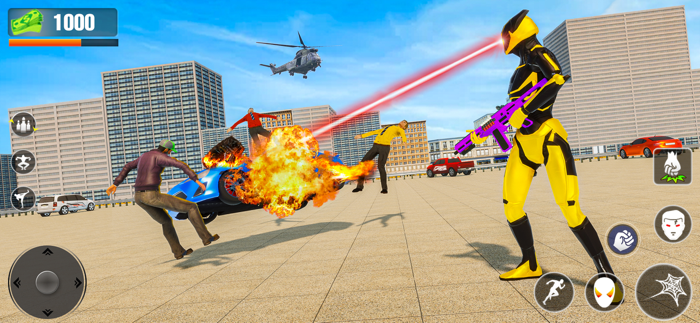 Incredible City Rope Superhero