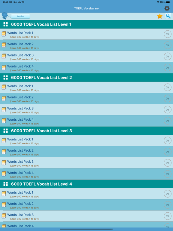 Screenshot #4 pour 6000 TOEFL Vocabulary
