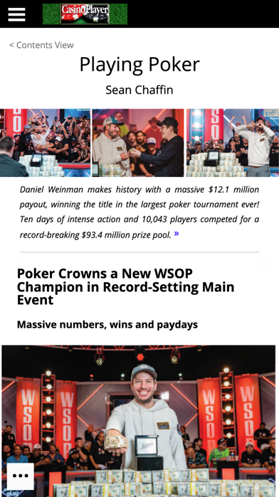 Casino Player Magazine Screenshot