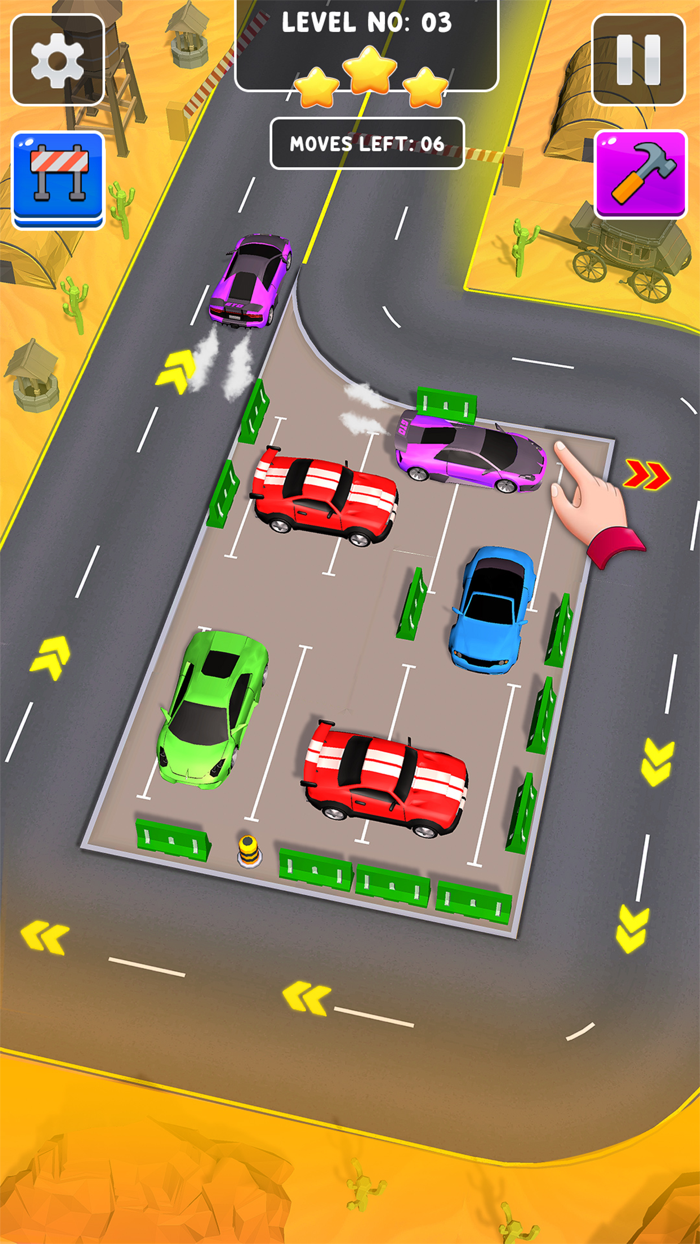 Car Out Parking Puzzle Game