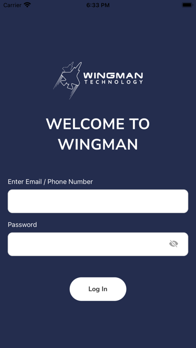 Screenshot 1 of Wingman Tech App