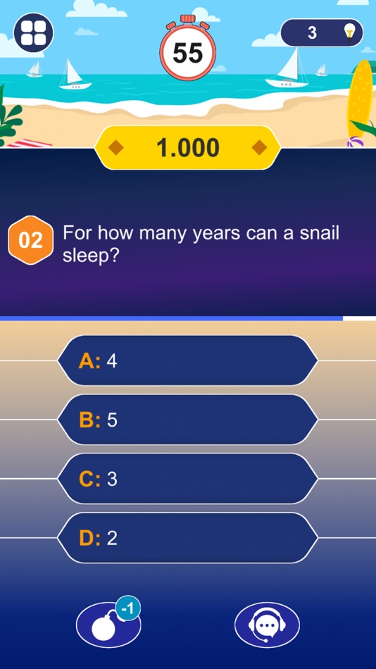 #1. Millionaire Quizizz: IQ Trivia (iOS) โดย: Bien Phan
