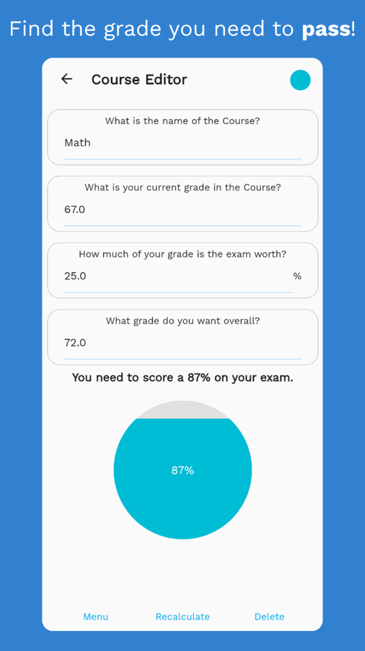 #2. Exam Score Calc (iOS) 由: Evan Carr