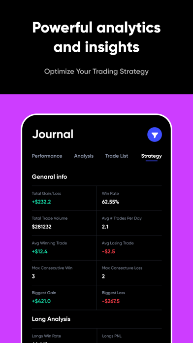 UltraTrader - Trading Journal Screenshot