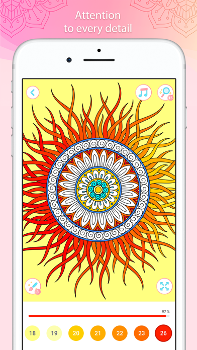 Screenshot #3 pour Color by Number – Mandala Book