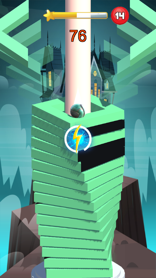 #8. Helix Bounce - Game (iOS) 由: Smit Sabhadiya