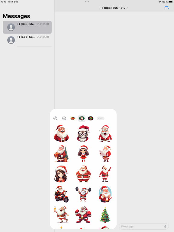 Screenshot #4 pour Merry Christmas Sticker Set