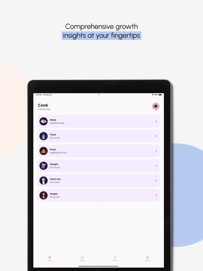 Baby Tracker-Log Growth Goals