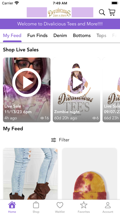Divalicious Tees and More Screenshot